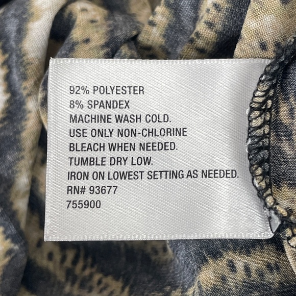 Worthington Stretch Animal Stripe Sleeveless Top - Picture 5 of 5